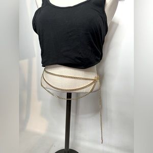 Waist body jewelry- fits to small to lge fit with adjustable clip NWT